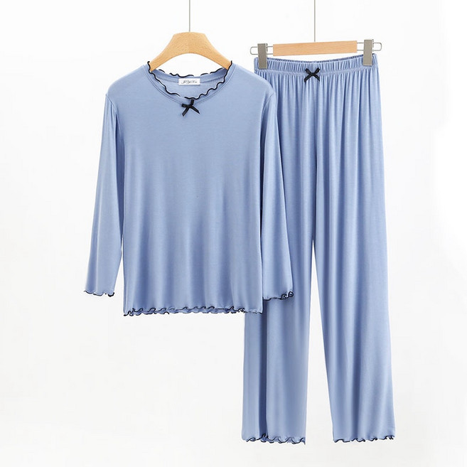 여성 빅사이즈 모달 잠옷세트 긴팔 긴바지 실내복 6color WXG-213+214