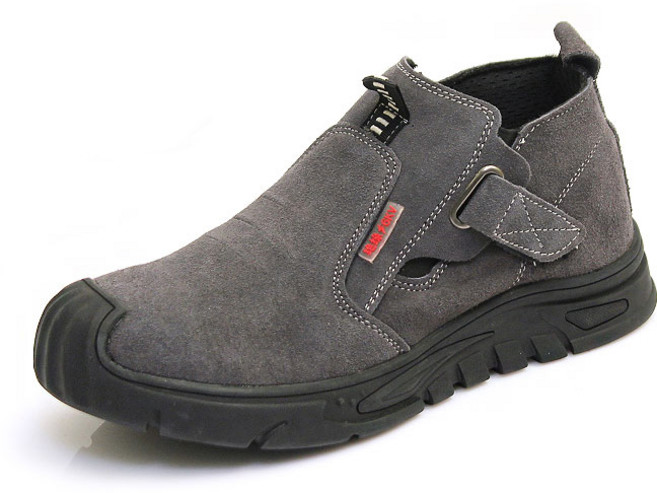 모피어스 소가죽 벨크로 작업화 안전화 캐주얼 트래킹화 BKSF6206