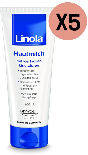 리놀라 스킨 밀크 바디로션 200ml 5개