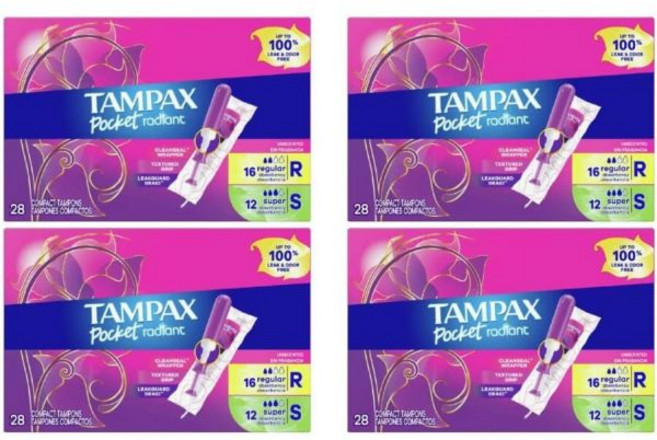 탐팍스 포켓 래디언트 듀오 팩 레귤러/슈퍼 무향 28Ct(4팩), 탐팍스 포켓 래디언트 듀오 팩, 레귤러/슈퍼, 무향,