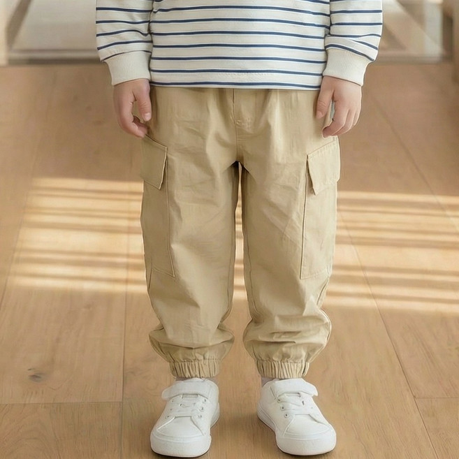 힙카고바지 아동 공용 카고 조거 면팬츠 5~13호