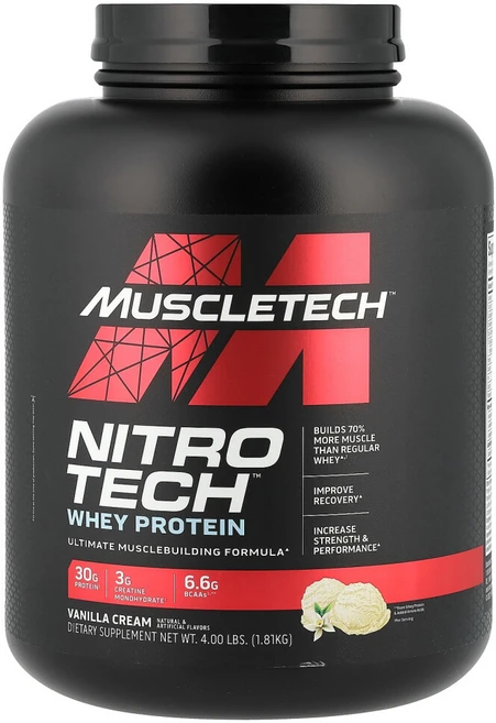 머슬테크 니트로 테크 웨이 아이솔레이트, 1개, 1.8kg - 쿠팡