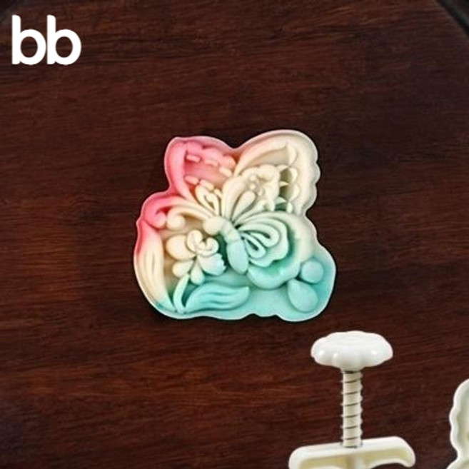 다식만들기 약과틀 틀 멀티몰드 레몬 월병틀 수다식 원목 쿠키틀 화과자 베이킹 다식틀, 나비꽃