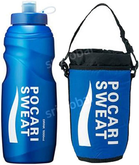 오오츠카 제약 포카리스웨트 스퀴즈 보틀 물병 + 파우치, 1개
