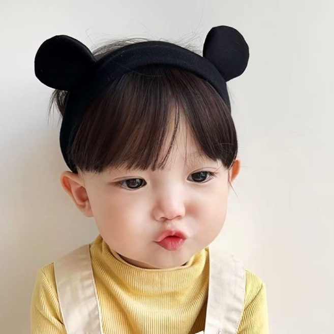 블랙체리 아동용 곰돌이 헤어벤드