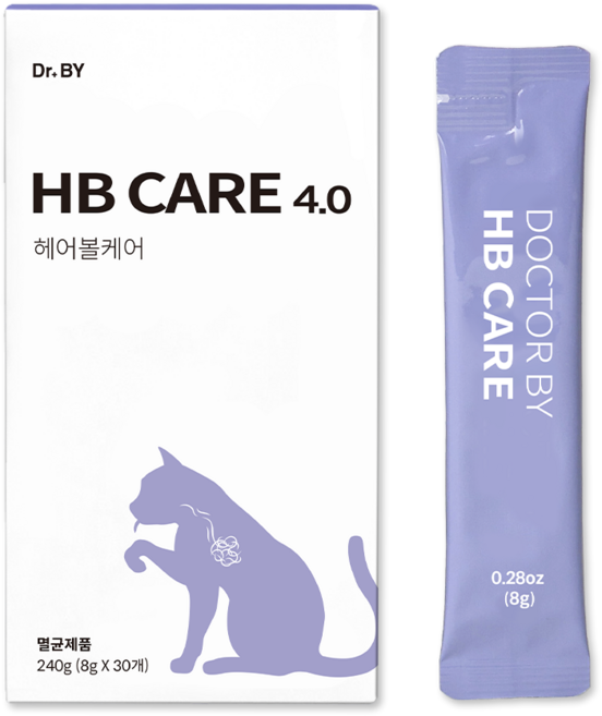 닥터바이 헤어볼케어 고양이 헤어볼 영양제 예방 배출 도움 소화 건강 보조제, 헤어볼+장건강, 1세트
