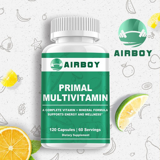 AIRBOY PRIMAL MULTIVITAMIN 完整維生素+礦物質配方, 120 Capsules