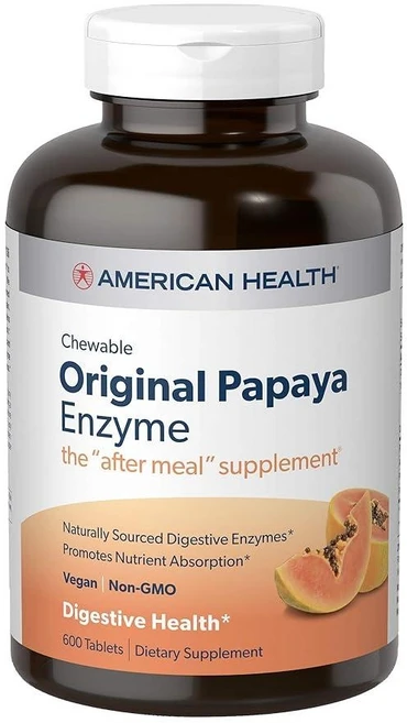 아메리칸헬스 오리지널 파파야 엔자임 츄어블 타블렛 American Health 영양제, 효소, 1개, 250정 - 쿠팡