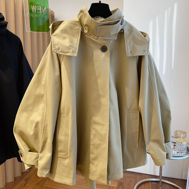 COSYEVNO 바람막이 여성 코트 봄 가을 재킷 트렌치 캐주얼 코디 오버핏 야구복