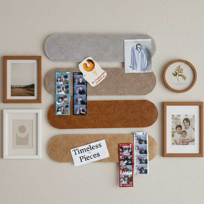 다람앤토리 인스타감성 인생네컷 걸이 벽사진걸이 인테리어 인생네컷벽꾸미기 4종 펠트(압정핀 포함)