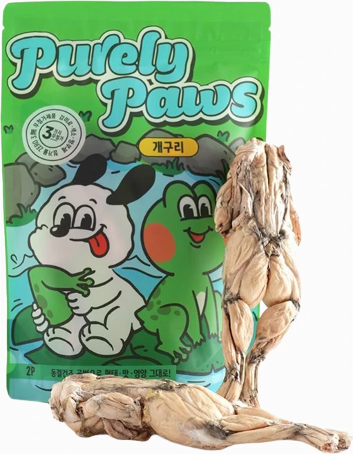 퓨얼리파우 동결건조 개구리 2P 1개, 30g - 쿠팡