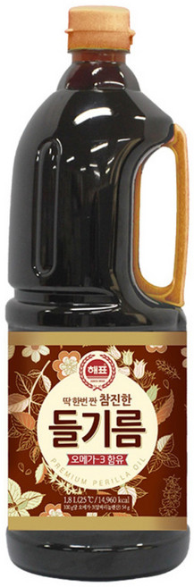 해표 참진한 들기름, 1.8L, 1개