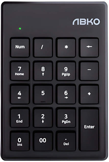 앱코 멤브레인 유선 키패드, 블랙, KP10