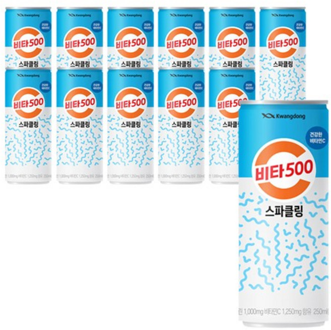 [광동직송] 비타500 스파클링 250ml(24입) x48캔, 250ml