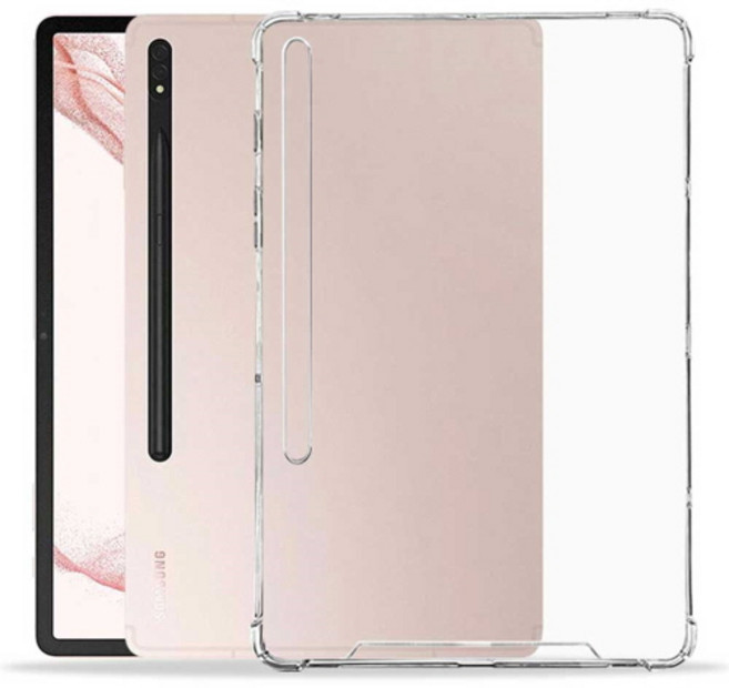 보이아 갤럭시탭 S8 플러스 갤럭시탭 S7 FE 갤럭시탭S7 플러스 투명 범퍼 케이스, 6번/무인쇄 케이스