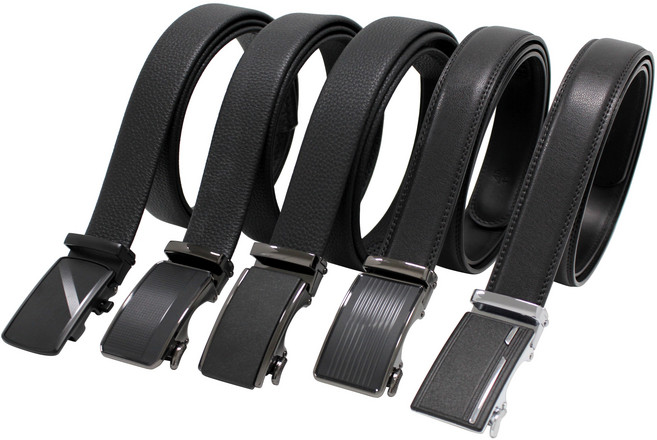 ELLE PLANETE 소가죽 신사 정장 자동 벨트 (띠/버클 교차 가능) 33mm