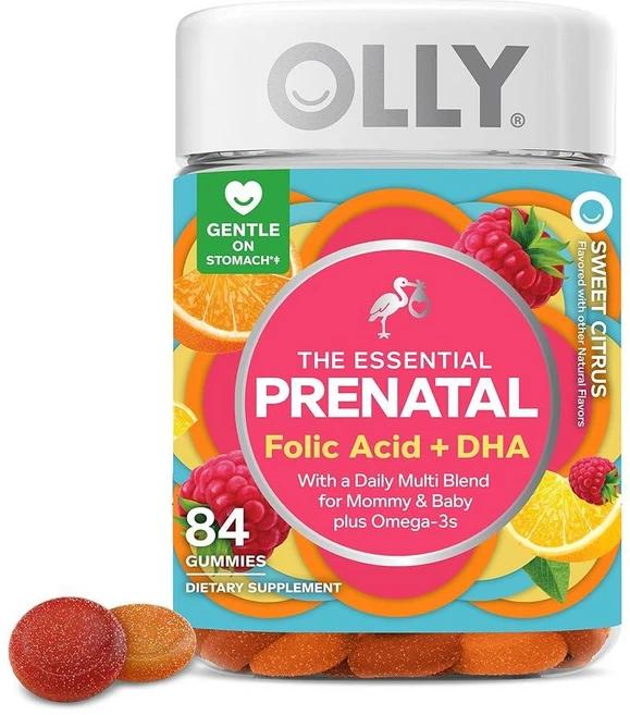 OLLY 더 에센셜 임산부 멀티비타민 엽산 DHA 구미 84정, 올리 더 에센셜 임산부 멀티비타민 엽산 DHA 구미 8, 1개 - 쿠팡