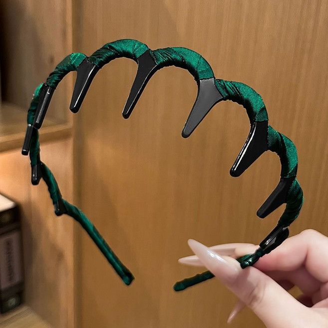 法式纏繞造型髮箍 帶齒防滑頭箍 不勒頭髮箍
