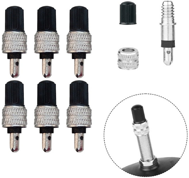 자전거 타이어 던롭 벨브 무시고무 필요없는 신형벨트 6개, 1세트