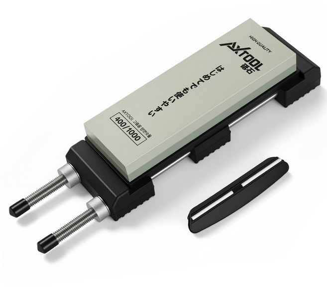 AXTOOL 400/1000방 양면숫돌+받침대+칼날가이드 세트, 1개