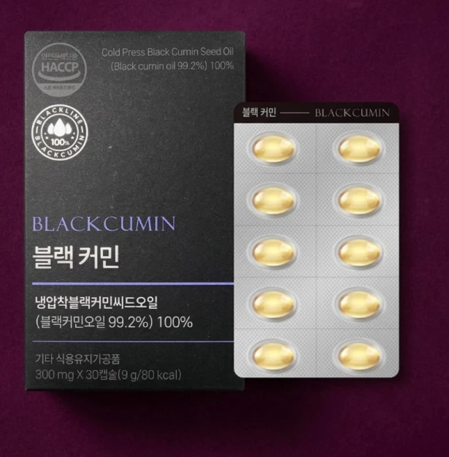 블랙커민 씨드오일, 1개, 30정 - 쿠팡