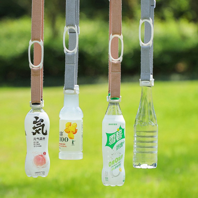 물병 휴대용 스트랩 패트병 음료수 홀더 크로스 어깨끈, No.01 파솔라 물병 스트랩 그레이, 1개