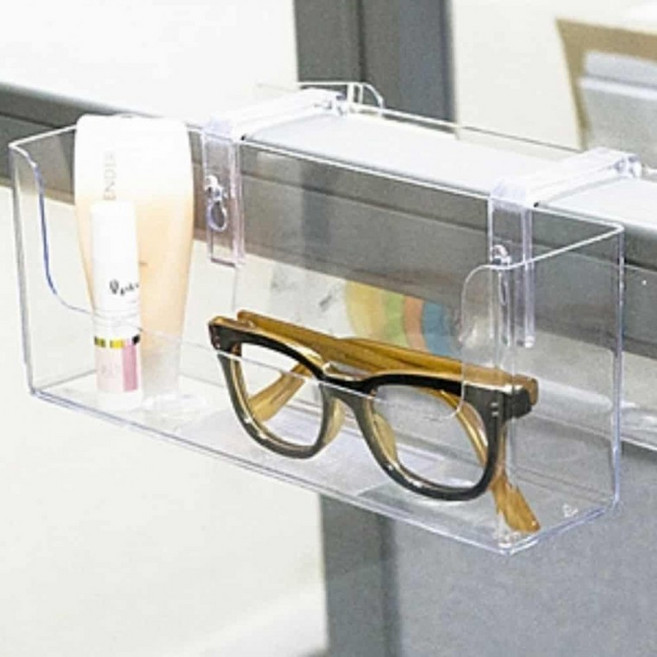 빌바오 파티션 걸이 3단 문서보관 케이스 세트 서류꽂이 파일꽂이 파티션걸이케이스 다용도선반걸이, 60mm, 1개