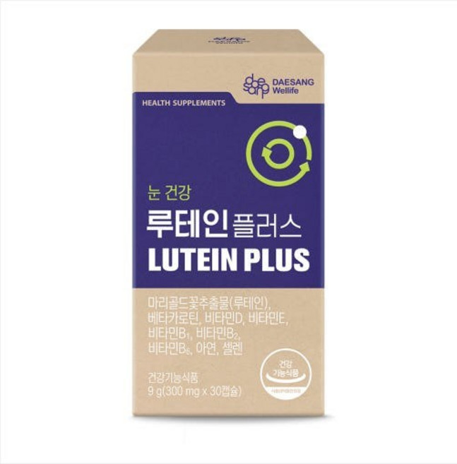 루테인 목넘김이 편한 플러스 눈건강 영양제, 2개, 30정