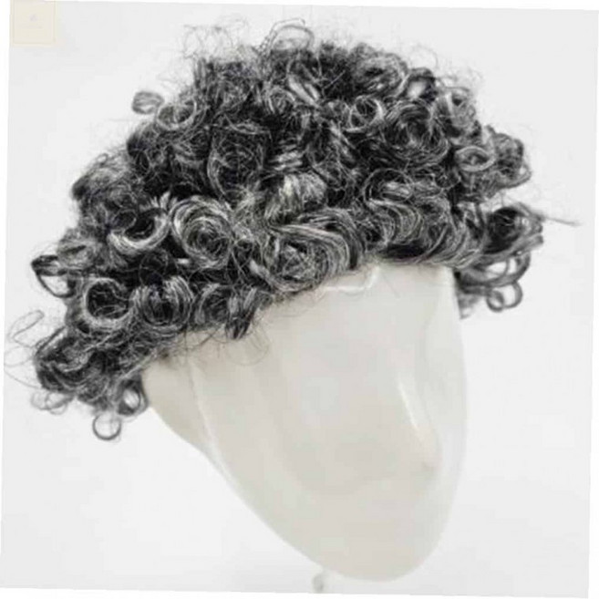 뽀글머리 할머니 가발 파마가발 인조가발 웃긴가발, 1개, 상세페이지 참조