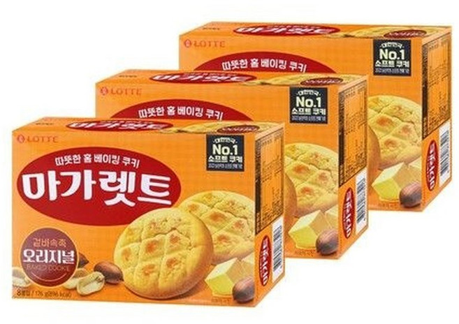 웰푸드 마가렛트 오리지널, 3개, 176g
