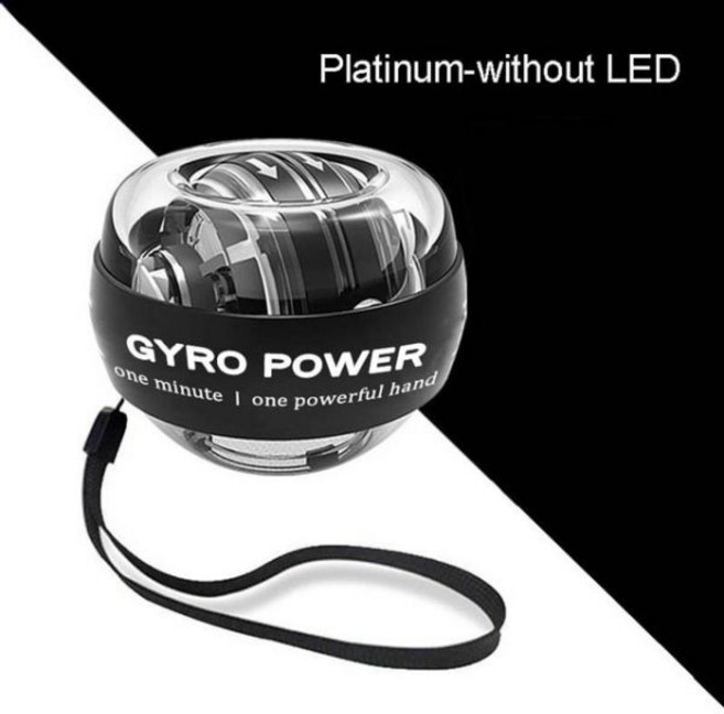 팔 손 근육 힘 트레이너 운동 장비 손목 볼 LED 자이로 체육관 스포츠 피트니스 셀프 스타팅, 1개