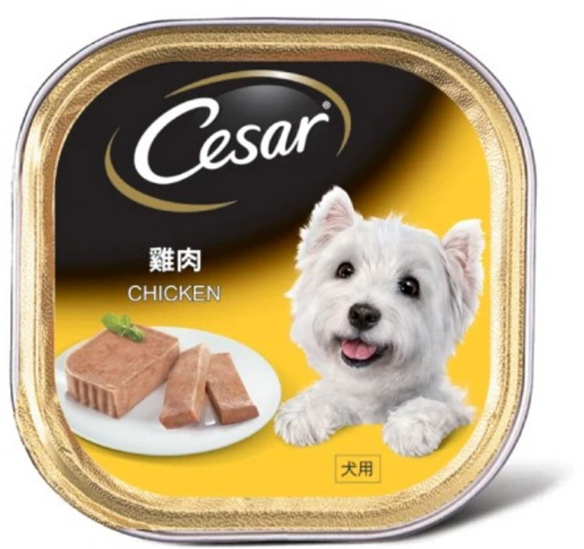 西莎 Cesar 蒸鮮包 狗主食罐 多種口味可選 提供狗狗均衡營養, 100g, 24罐