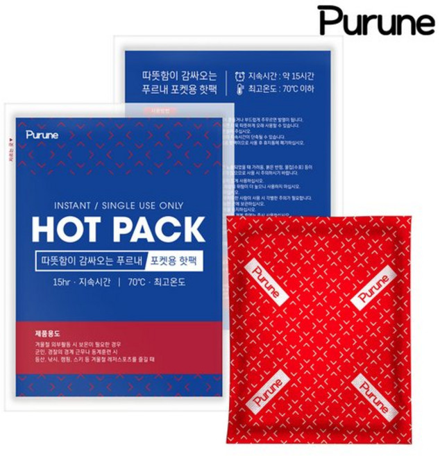 푸르내 푸르내 프리미엄 포켓용 핫팩 80g x30개 국내산 최신제조 캠핑 골프 방석 손난로 찜질팩