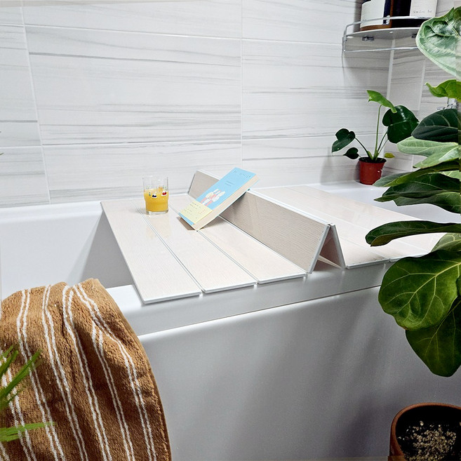 라온 국산 접이식 욕조덮개 와이드형 75X81, 우드(양면)