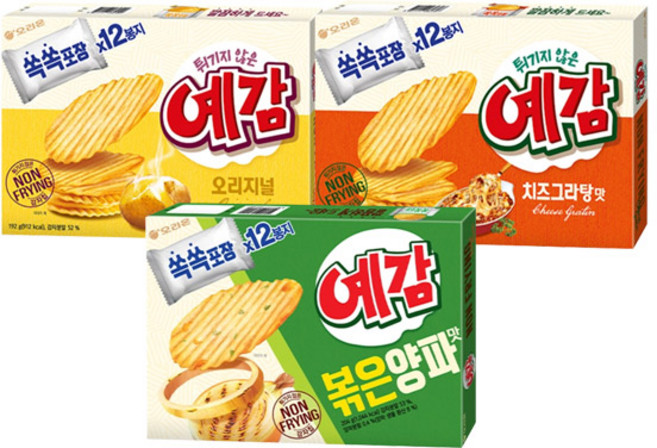 오리온 예감 오리지널 192g 치즈그라탕 볶음양파맛