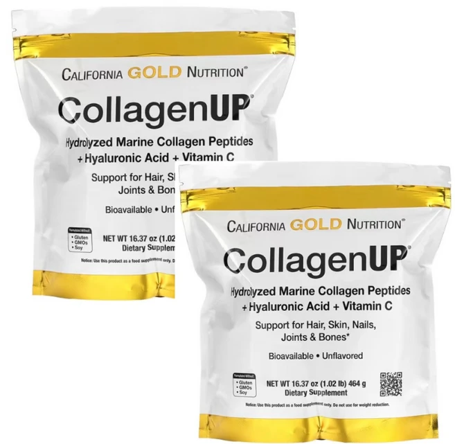 어류 콜라겐 업 가루 464g x2팩 대용량 큰통 [캘리포니아 골드 뉴트리션], 2개 한세트 - 쿠팡