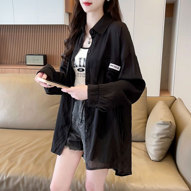 夏季口袋防曬衣 女襯衫
