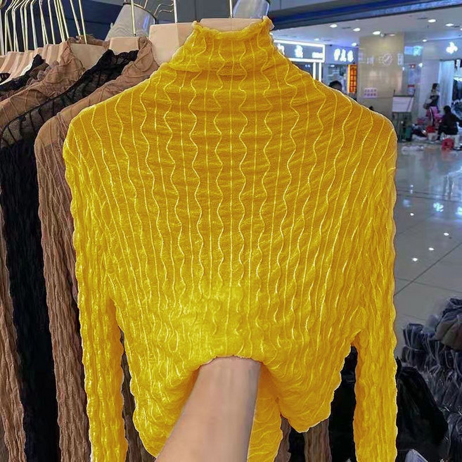 해피유통 여성 하이넥 패션 망사 레깅스 티셔츠 jhlyt