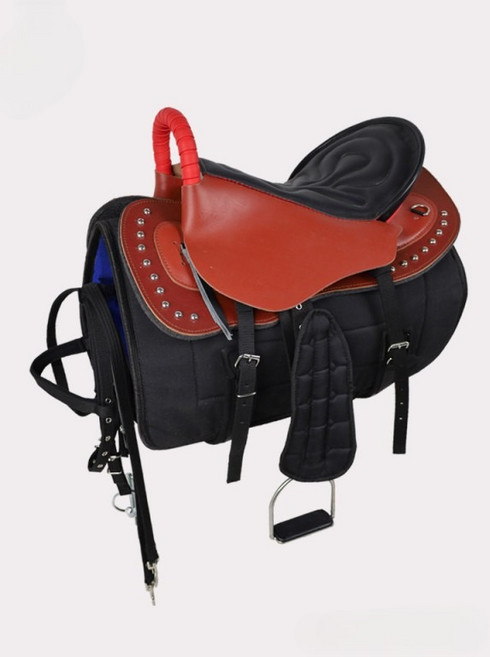 말안장 세트 하네스 보호 쿠션 승마용품 훈련장비 도구 시합 가죽 말안장 세트 패드, 1개, 라이트브라운 - 대형말(단품)