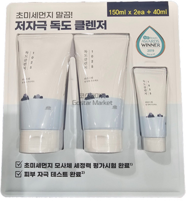 라운드랩 저자극 독도 클렌저 서비스+40ml, 2개, 150ml