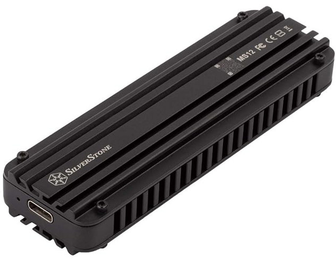 Silver Stone M.2 NVMe SSD용 USB 메모리 변환 20Gb/s 대응 알루미늄 합금 고속 인클로저 SST-MS12 일본품, 상세페이지 참조, 1GB