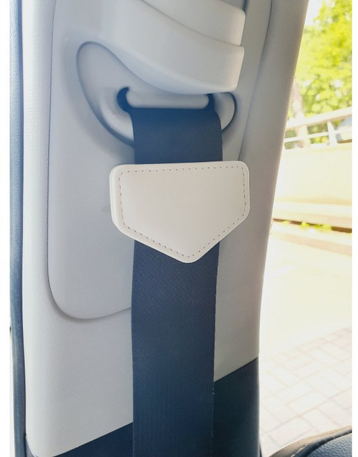 밀튼 안전벨트 클립 안전벨트 스토퍼 임산부 카시트 안전벨트, 오각형타입 화이트, 1개