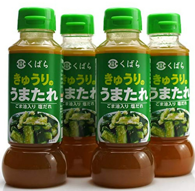 [일본직구] 쿠바라 오이탕탕이 타레소스 285g 4병 세트, 4개