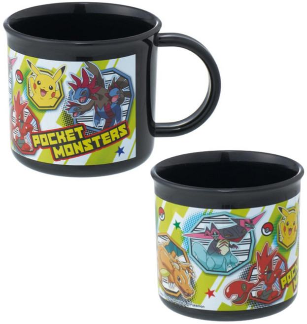 fk28fk 포켓몬스터 피카츄 핸들컵 데일리 물컵 아동 양치컵 어린이컵, 1개, 포켓몬컵