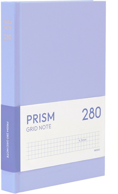 인디고 프리즘 280 모눈 양장 노트 (B6 32절), 라일락, 1개