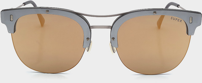 레트로슈퍼퓨쳐 선글라스 STRADA 실버 골드 남자 여자 가벼운 사각 투브릿지 미러선글라스