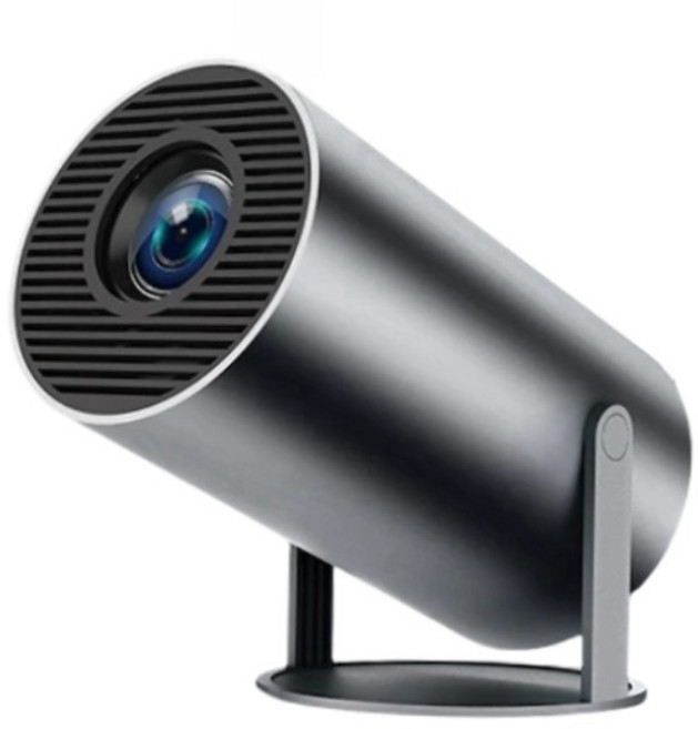 프로젝터 렌즈 안드로이드 wifi 고화질 스마트 캠핑용 휴대용 가정용 프로젝터, 유럽 플러그-안드로이드, 검정색