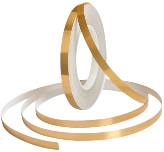 바이유즈 골드띠벽지 금색 몰딩 줄눈 리폼테이프, 50m, 0.5cm