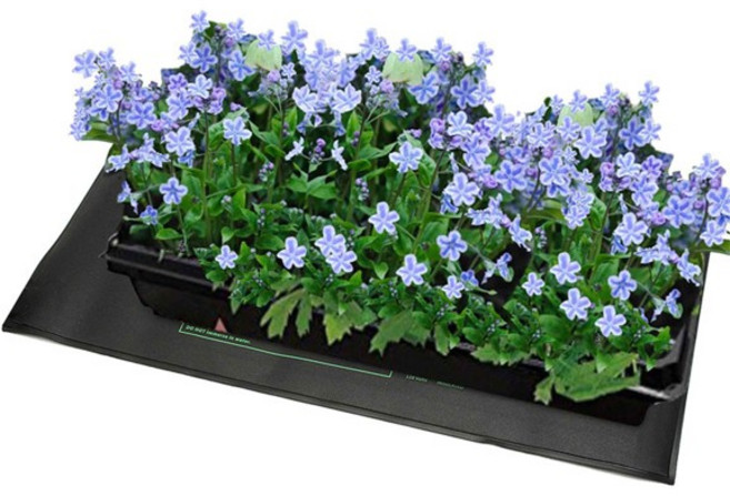 EU/US 플러그 묘목 난방 매트 정원 온실 종자 발아 성장 스타터 식물 생장 유지 따뜻한 패드 110 V 230V, 02 EU 230V 50x120cm, 1개