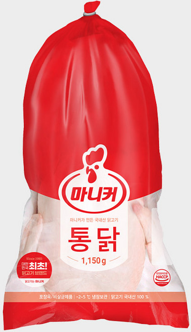 마니커 생닭[통닭] 12호 (냉장) 국내산 당일생산, 1.15kg, 1개